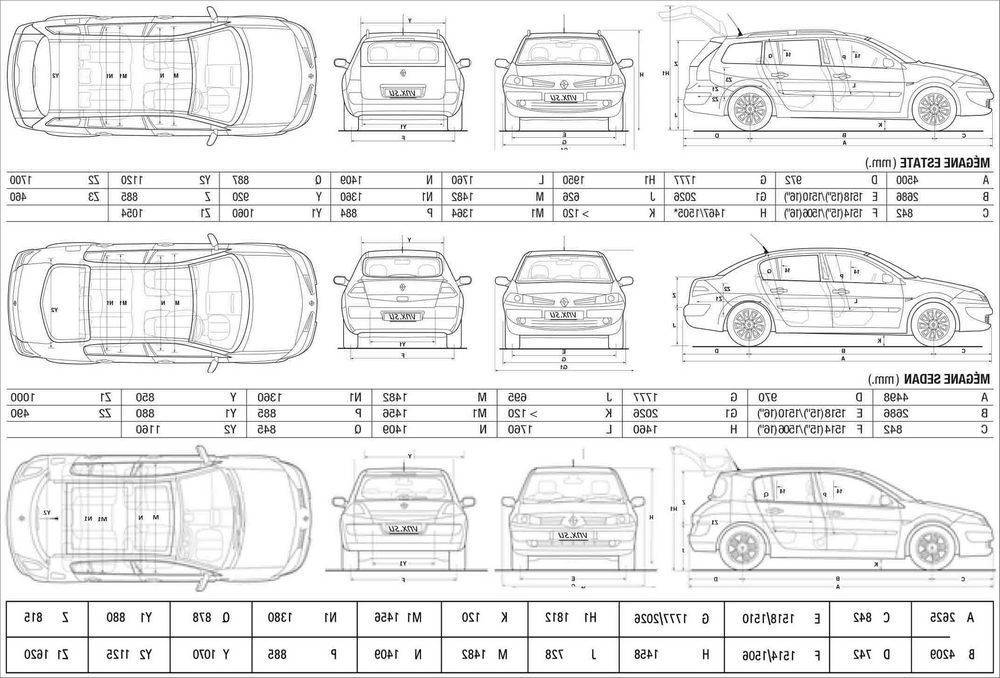 Технические характеристики renault megane (09.2002 - 09.2008) в кузове седан - за рулем