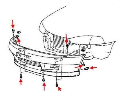 Как снять задний и передний бампер митсубиси лансер 9 и 10, снятие бамперов mitsubishi lancer