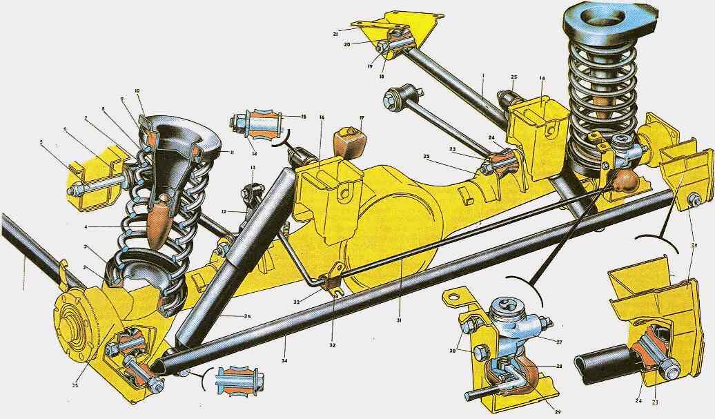 Передняя подвеска ваз 2110 устройство схема фото