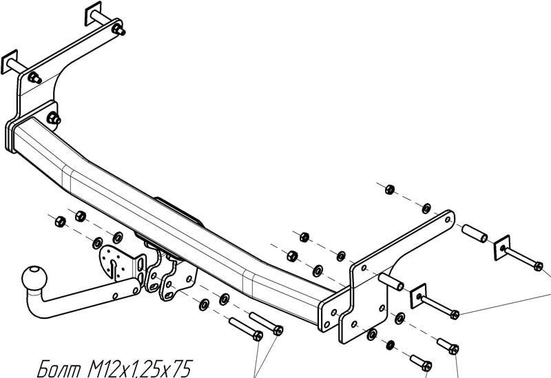 Фаркоп на рено дастер: предназначение, типы конструкции, установка