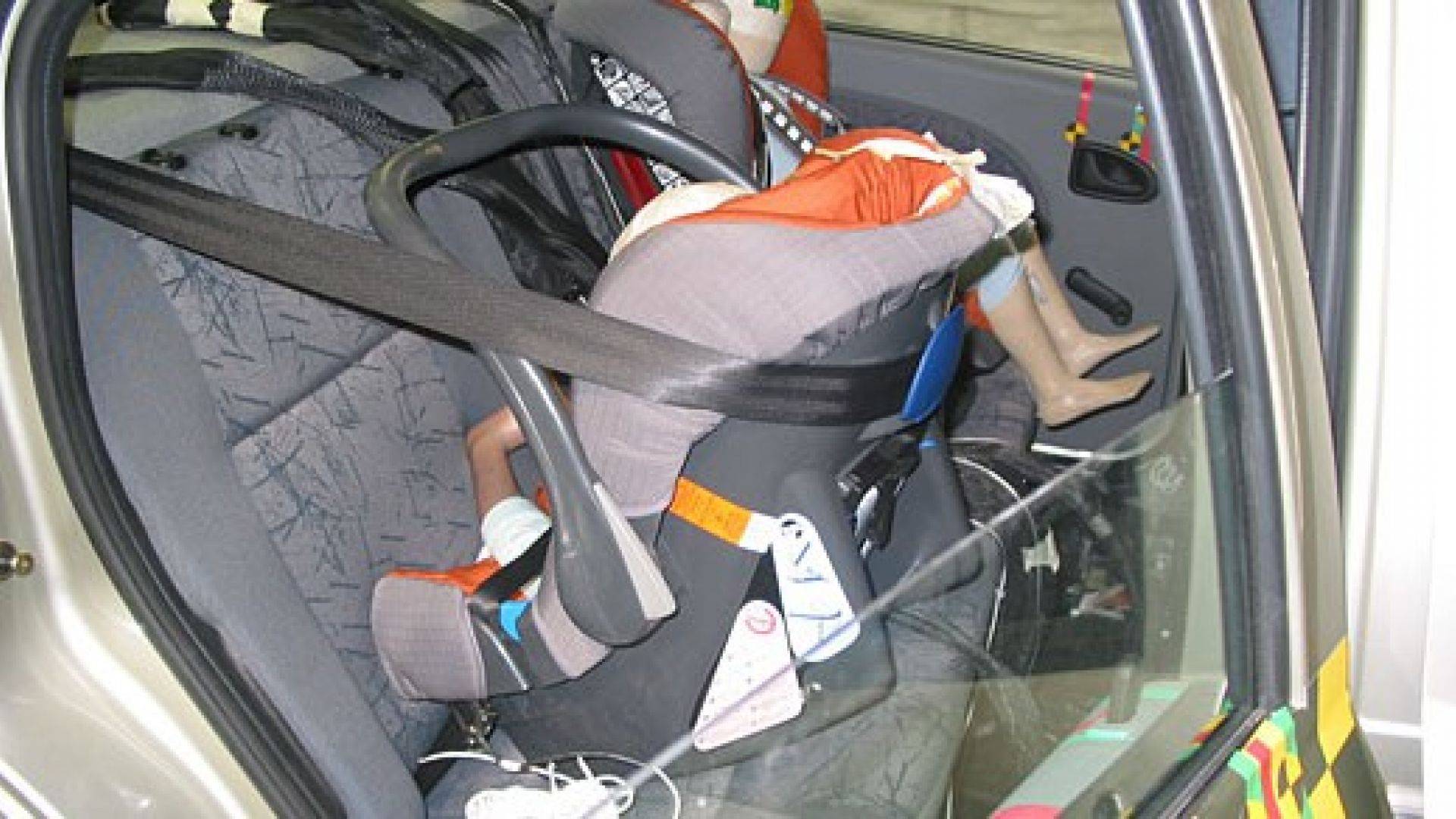 Как правильно пристегнуть автолюльку в машине на заднее сиденье фото