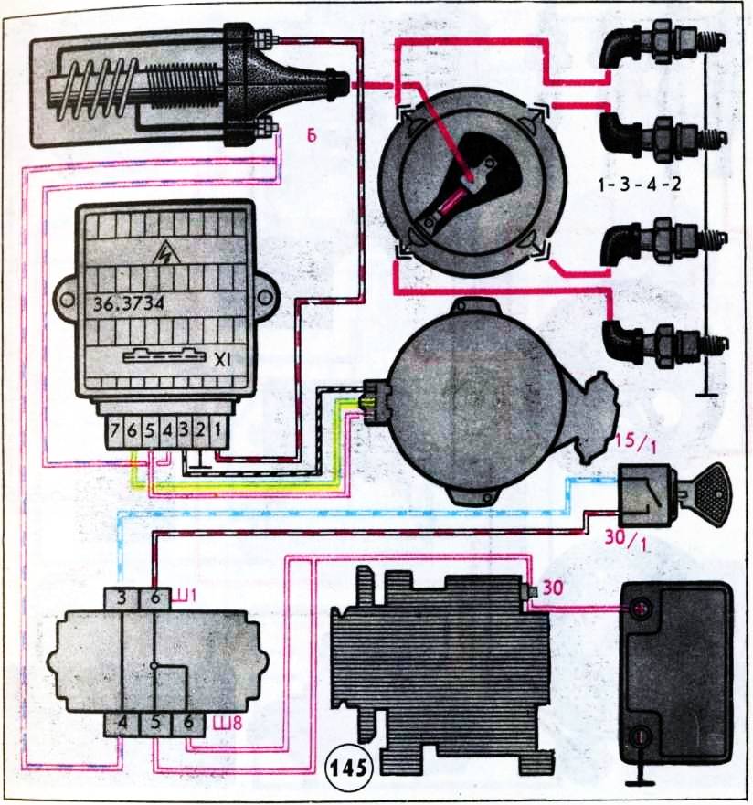 Бесконтактная система зажигания автомобиля ваз-2108, функциональная схема и принцип работы