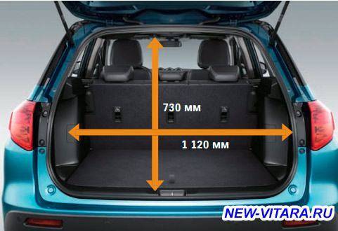 Размеры багажников suzuki grand vitara