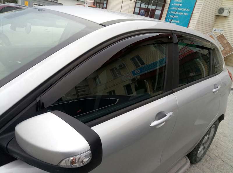 Ветровик на дверь автомобиля — как называются козырьки (дефлекторы) от дождя и боковые накладки