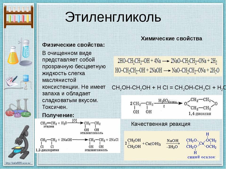 Физические свойства этиленгликоля и глицерина :: highexpert.ru