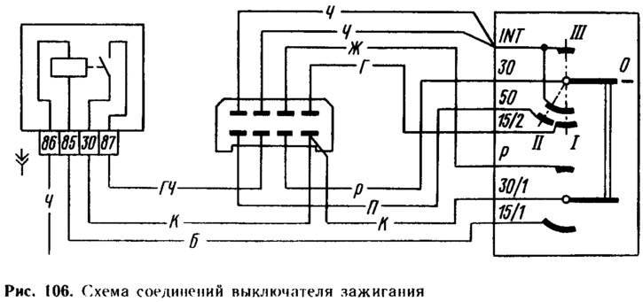 Ваз 21 14 схема подключения высоковольтных проводов