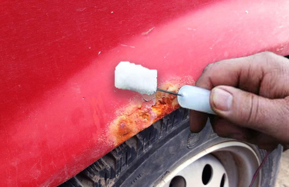 Как закрасить ржавчину на машине своими руками