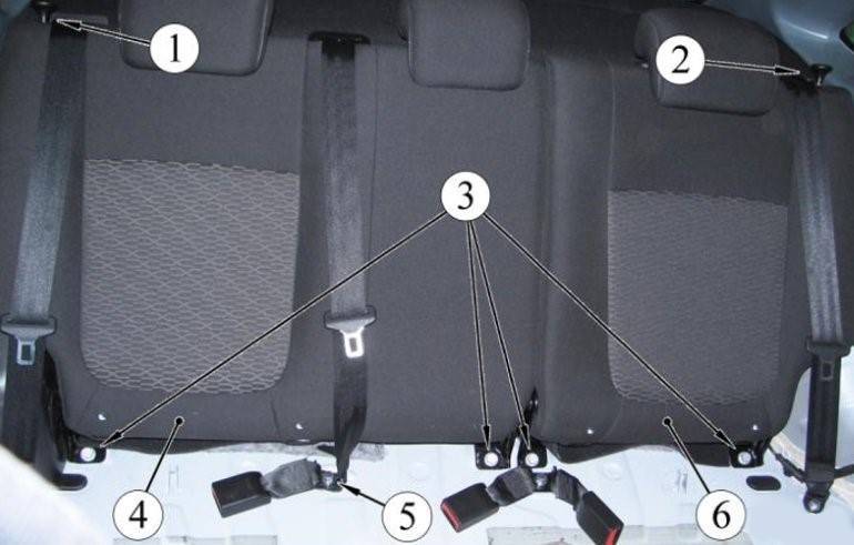 Как снять заднее сиденье на приоре седан