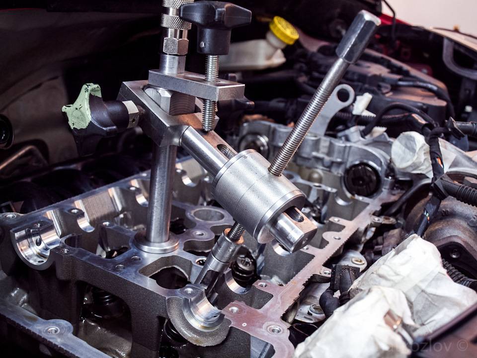 Замена маслосъемных колпачков на двигателе ep6 без снятия гбц.