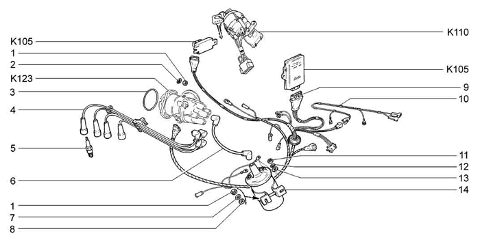 Схема зажигания ваз на ваз 2109