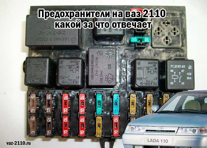 Ваз-2110 блок предохранителей и реле схема: 8 и 16 клапанов