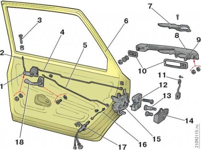 Как открыть дверь и багажник ваз 2109 без ключа: видеоинструкция