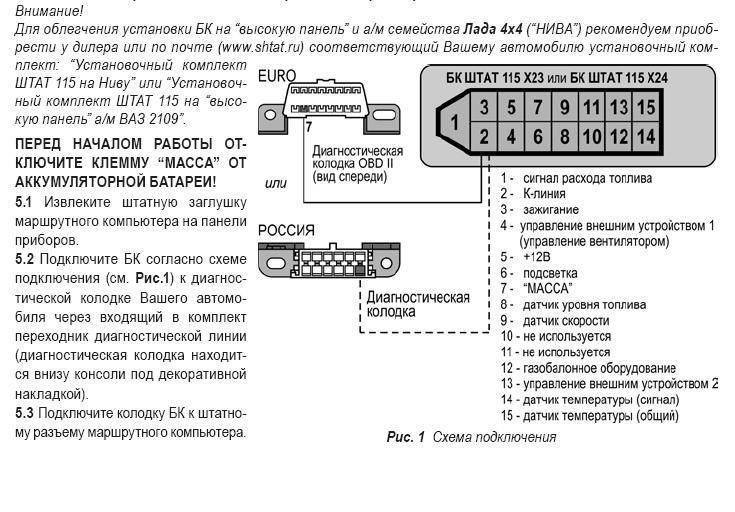Модели бортовых компьютеров (бк) ваз 2110, их установка и эксплуатация