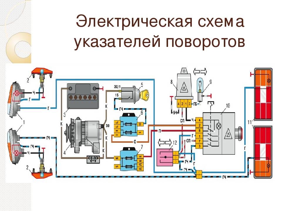 Электрическая схема автомобиля ока