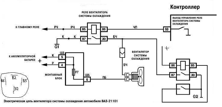 Датчик включения вентилятора радиатор на ваз 2110