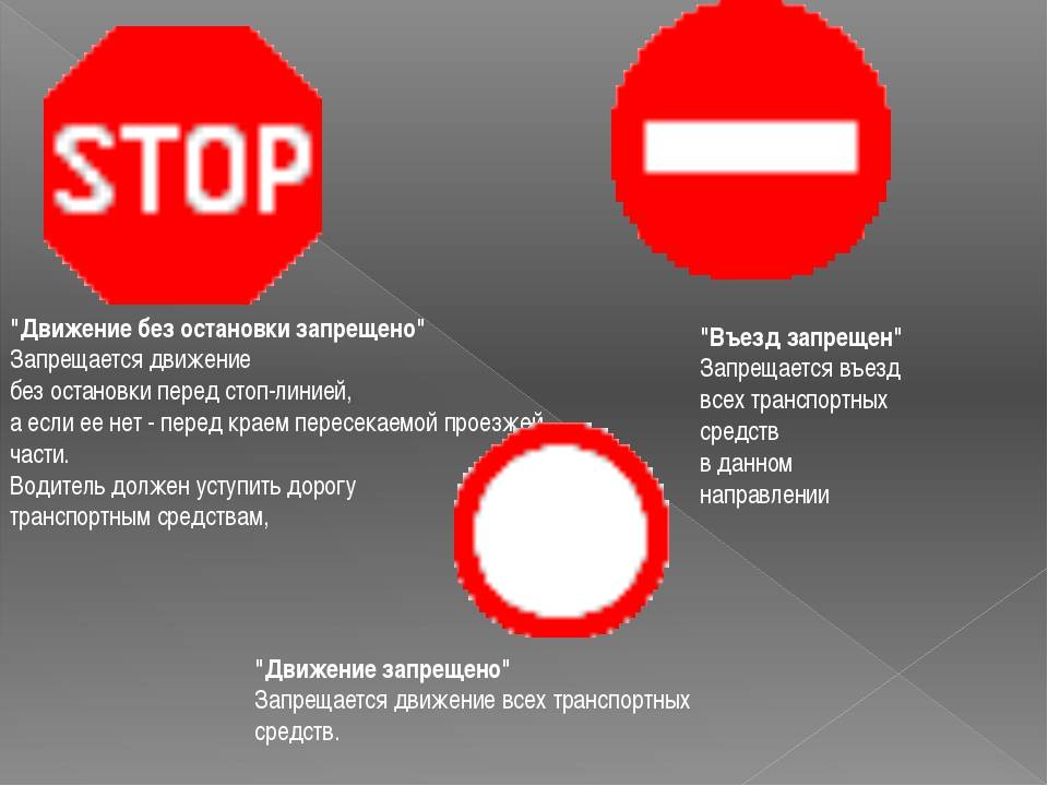 Знак stop и его требования
