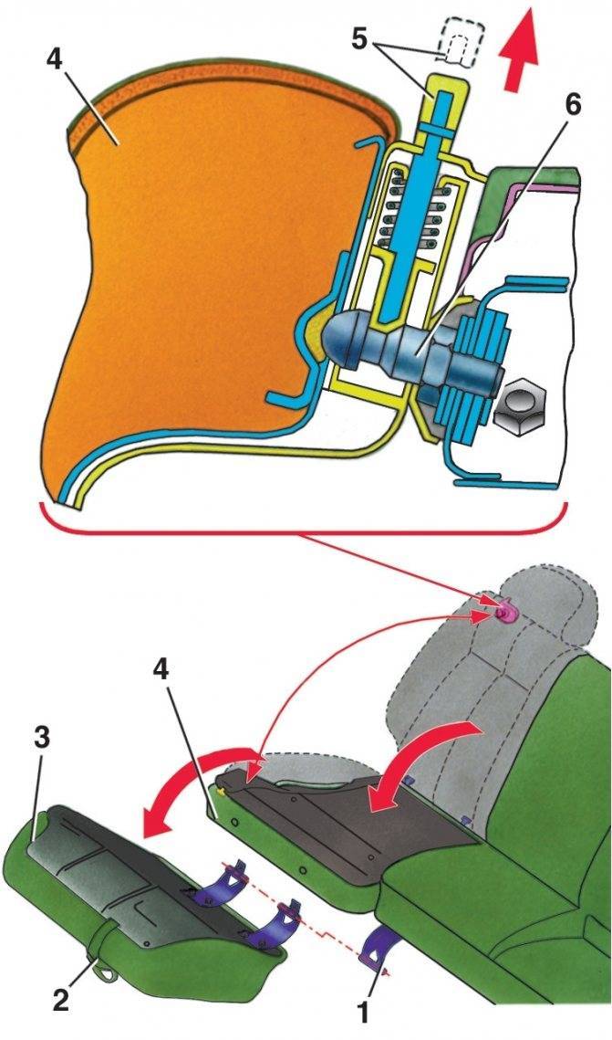 Опустить сиденья ваз 2110