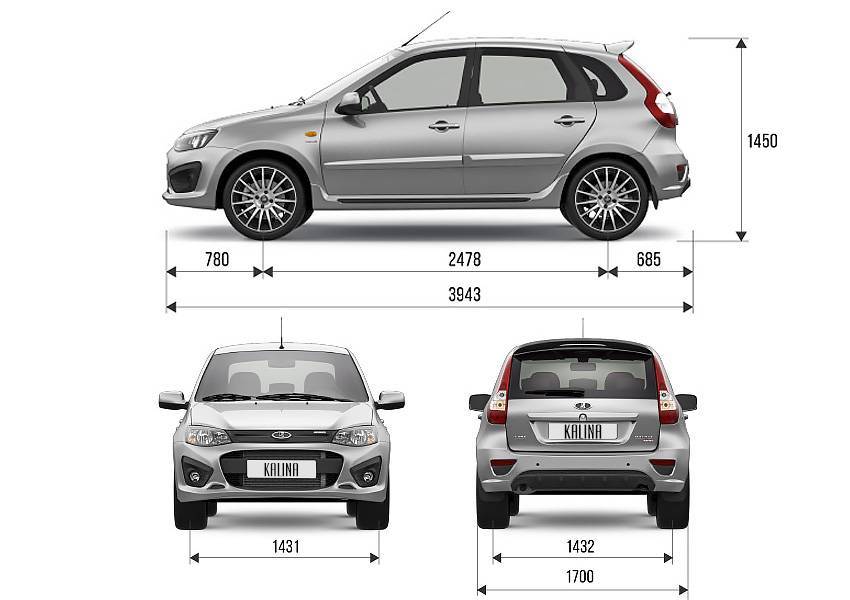 габариты лада гранта седан 2013
