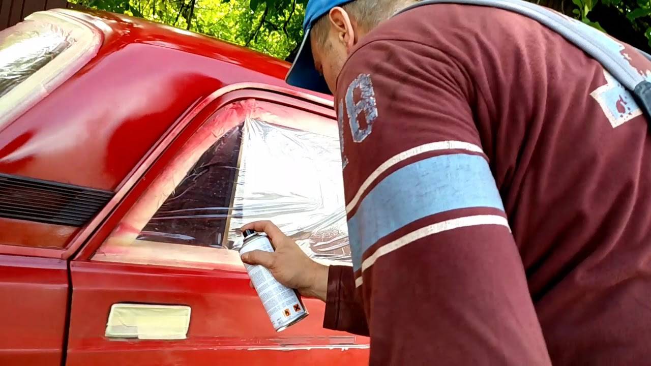 Покраска автомобиля баллончиком своими руками: инструкция и видео