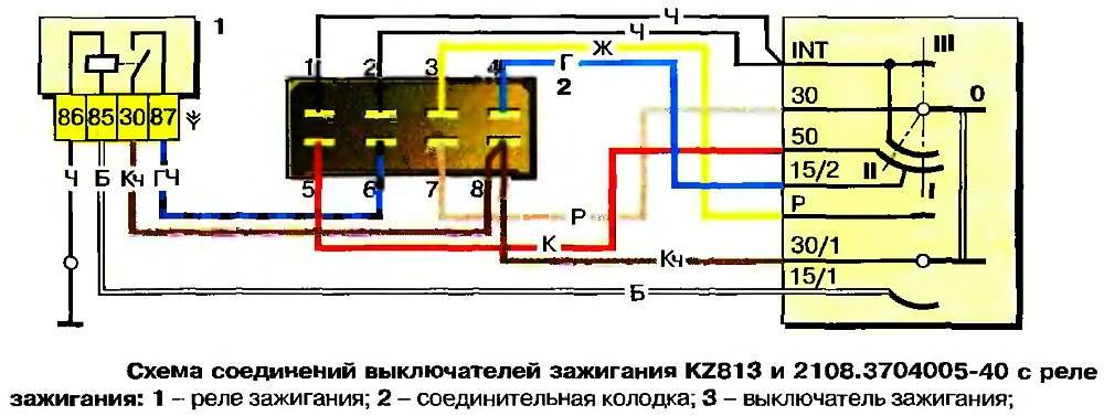 Схема зажигания ваз 21099 карбюратор схема подключения проводов