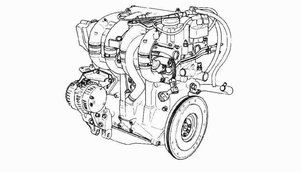 Двигатель ваз схема