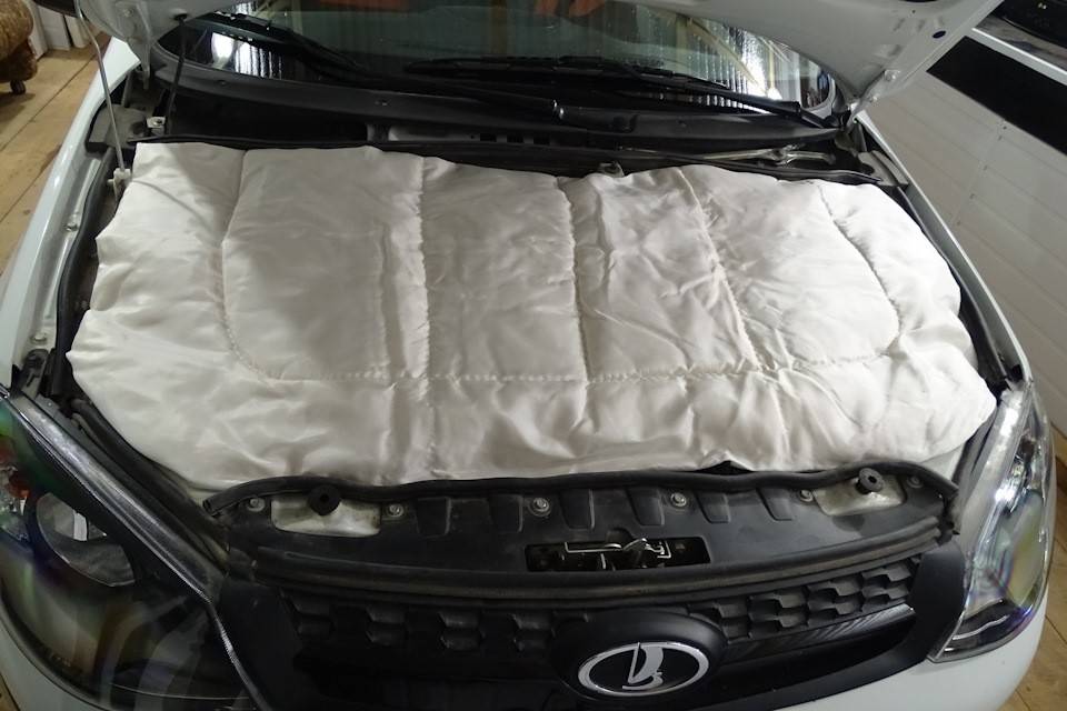 Автомобильное одеяло для двигателя своими руками
