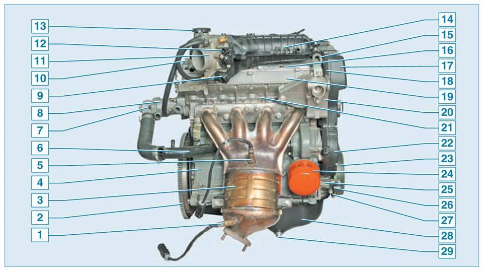 Схема двигателя ваз-2112 16 клапанов в картинках с пояснениями